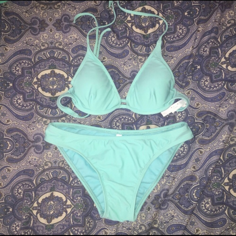 Aeropostale baby blue bikini set